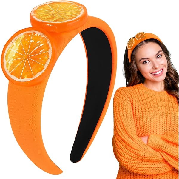 Fashband Mädchen Stirnbänder – Glitzer & Pailletten Mit Schleife, 2 Stück In Orange, Rutschfest