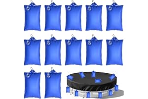 HUIKUANGEU Poolabdeckung Gewichte Wassersack,12 Stück Pool-Wasserbeutel,Pool Beschwerungssack,Winter Pool Abdeckplane Beschwerungssack,Verdicktes Pool Wandtaschen,für Schwimmbadabdeckung
