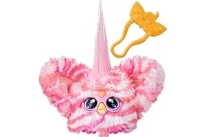Furby Hasbro Furblets Bub-Lee Peluche Elettronico in Miniatura, Giocattolo di Peluche Interattivo per Bambini e Bambine dai 6 Anni in Su, con Clip Portachiavi