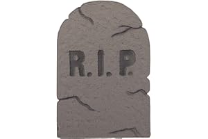 Amscan 241254 - Halloween RIP Grey Tombstone Party Decoration - 31 cm