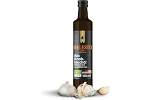 OELESTO® BIO Knoblauchöl kaltgepresst | Rapsöl Knoblauch Öl Manufakturqualität | intensives Würzöl Knoblauch | zum Würzen von Salaten, Pizza, Pasta