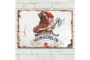 LBS4ALL Hobgoblin Signs - Placa de metal de aluminio, estilo vintage, pub tiki bar, hogar, café, pared, cerveza, club retro