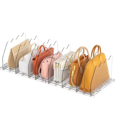 2 Stck Handtaschen Trenner - Verstellbarer Taschen Organizer Fr Schrank 6  Fcher