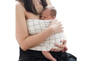 Studio Romeo - Bandeau Peau à Peau - Cadeau de Naissance - Ceinture Peau a Peau 100% Coton - Dès la naissance - Jusqu’à 3 mois - Geometric