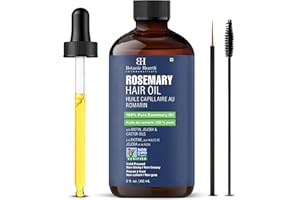 Botanic Hearth Rosemary Oil for Hair Growth | Strengthening Biotin, Jojoba, Castor Hair Growth Oil for frizzy hair | Dry, Damaged Scalp Treatment | Color Safe | All Hair Types | 2 Fl Oz