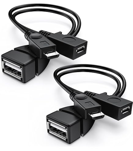 Câble Splitter Micro USB OTG Power Enhancer - USB 2.0 A Femelle Vers Micro USB Adaptateur Charge Et Hôte