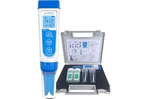 Apera Instruments EC60 wysokiej jakości tester kieszonkowy przewodności, ± 1% dokładności, łatwe przełączanie EC/TDS/salinity, wymienny czujnik BPB, ± 0,5 °C czujnik temperatury