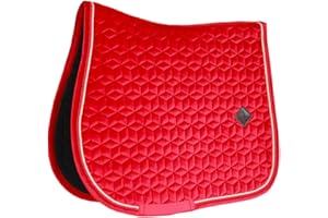 KENTUCKY Tapis de selle FULL - Rouge - Velours - Concours complet