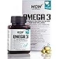 WOW Omega-3 Fish Oil Triple Strength 1000mg (550mg EPA; 350mg DHA; 100mg Other Omega 3 Fatty Acids) - 60 Capsules