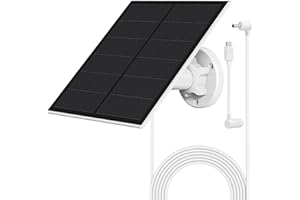 SANKABA Solarmodul für Ring Kamera,5W Kamera Solarpanel kompatibel mit Ring Spotlight Cam Akku & Stick Up Cam Akku, Stick Up Cam 2. und 3. Gen. mit Fassstecker