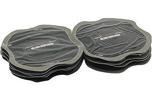 ZERINT 10 Pièces 110 x 110 mm Patch de Réparation de Crevaison de Pneu Pour les Véhicules en Voiture, Camion, Bus, Tracteur et Agricole