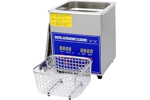 BESTYKS Nettoyeur à Ultrasons 2L,Appareil de Nettoyage de Lunettes,40KHz bac a Ultrason, pour Bijoux, Lunettes, Montres, Prothèses Dentaires, Petites Pièces, Puissance de chauffe 100W,Acier Inoxydable