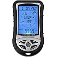 GuDoQi Digital Altimeter 8 in 1, Portable Handheld Outdoor Barometer LCD Compass, Thermometer, Temperature Clock Calendar, Weather Forecast for Hiking Camping