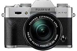 Fujifilm X-T10 Appareil Photo Hybride Ecran LCD 3" (7,62 cm) 16,3 Mpix HDMI/Wi-FI Argent + Objectif XC 16-50 mm II Noir