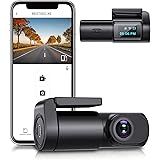 Bestsee Dash Cam Auto Telecamera per Auto 1080P ruotabile a 360°, SD WiFi dashcam auto con controllo APP, Super Visione Nottu