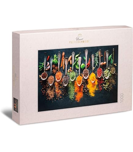 Ulmer Puzzleschmiede Puzzle 'Fast Fruit' – 1000 Teile, Buntes Frucht-Motiv, Made In Germany, Mit Premium-Pappe & Präziser Stanzung, 68x48 Cm Gelegt