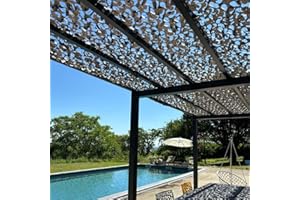 LE FILET DE CAMOUFLAGE Red de camuflaje gris – Red de sombra exterior resistente – Alta gama – Protección solar y vela de sombreado antiUV – Diferentes tamaños, formas y colores – Terraza, pérgola, jardín