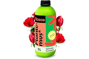 PLANTEMUS* PLANTEMUS Abono Rosales. Fertilizante Líquido de Rápida Absorción con Nutrientes esenciales para una Floración Vistosa y Abundante, 1 L