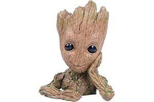 GTLAOGS Baby Groot Flower Pot, Galaxy Guard Baby Action Character, Cute Toy Model Pen Doniczka