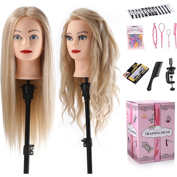 Comair Schaumstoff-Kopfbüste Lady – 39,5 Cm Weißer Perückenkopf Mit Gesicht Für Friseurbedarf & Styling