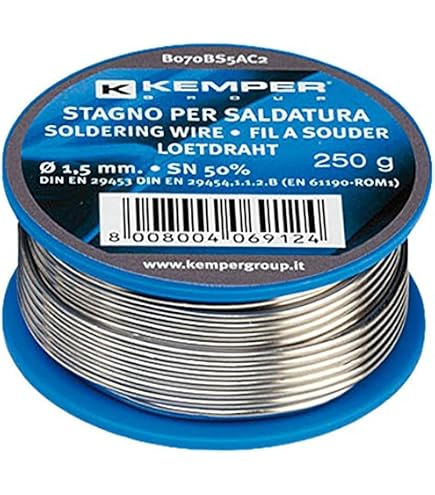 Legatura Per Saldatura ROTHENBERGER Industrial Fittingslot 3 - 250 G, Stagno 97% Rame 3%, Per Tubi Acqua Potabile E Riscaldamento