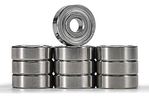 XIKE 10 Pcs MR93ZZ Sealed Ball Bearing 3x9x4mm, Chrome Steel/Pre-lubricated/Double Metal Seal, MR93-2Z Miniature Deep Groove Ball Bearings