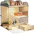CENXI Cat Cage, Cat home, Premium Indoor Cat Cage with Litter Box, Easy Assembly HD Clear Fence And Sturdy Metal Grid, Keep Your Kitten Safe at Night