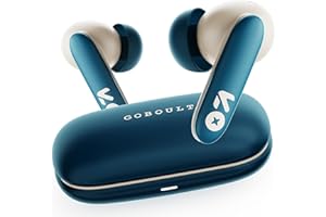 GOBOULT Y1 v2.0 Ear Buds Wireless with 60H Playtime, Zen Quad Mic ENC, 45ms Low Latency, Touch Contorl, Dual Device Pairing, Bluetooth 6.0, 13mm Bass Driver Earbud TWS Wireless Earphone (Blue Teal)