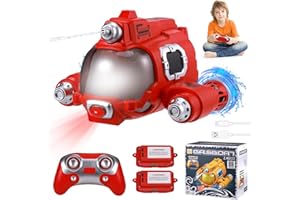 Wyxron Ferngesteuertes Boot für Kinder RC Boot 2,4 GHz Pool Spielzeug Kinder mit Wasserpistolenfunktion und Lichtfunktion, Sommer Wasserspielzeug Kinders Pool Uboot Geschenke für Kinders (Rot)