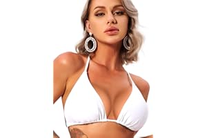 Navneet Bikini Oberteil Damen Bikini Triangel Push Up String Bikini Top Bikinis Bademode Badeanzug Swimsuits