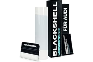 ‎BLACKSHELL Blackshell® Ladekantenschutz Folie passend für Audi A3 Sportback (auch RS) | Typ 8Y | Bj. ab 2020 Transparent - passgenauer Stoßstangenschutz inkl. Set für Folierung