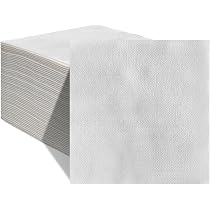 JINYUDOME Luxus-Servietten Aus Papier Mit Leinenhaptik – 30x43 Cm, Weiß, 60 Stück – Für Hochzeit, Party & Festliche Anlässe