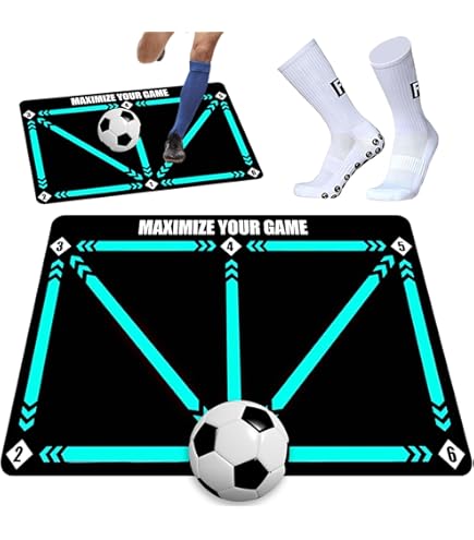 Voetbal Trainingsmat 90 × 60 cm - Antislip Dribbelmat voor Techniek en