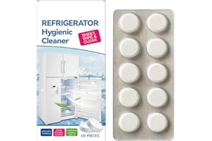 KOAHDE Spray Dégivreur pour Réfrigérateur,Degivrant Refrigerateur Congelateur Comprimés de nettoyage,10pcs,Nettoyage Domestique Huile,Détartrage frais,Comprimés de Nettoyage Réfrigérateur