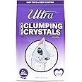 Ultra Pet Clumping Crystal Cat Litter, White Crystals with Multicolor Crystals