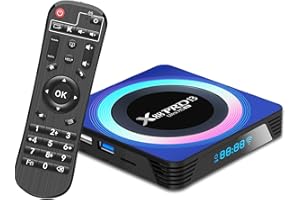 Android TV Box, Dulmssxy Smart TV Box Android 13.0 4GB RAM 64GB ROM RK3528 Quad-Core 64bit Cortex-A53 Mali 450 MP2 GPU Support 8K 3D 1080P 2.4/5.0GHz WiFi BT5.0 10/100M Ethernet DLNA USB 3.0 H.265