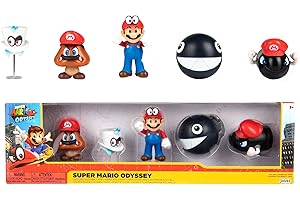 KSRUEE Super Mario Bros pack 5 figures 6,5cm