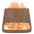 SALKING 2-in-1 Himalayan Salt Lamp Diffuser, Ultrasonic Aromatherapy Diffuser, Aromatherapy & Himalayan Salt Therapy, 100% Pure Himalayan Salt, Essential Oil Diffuser with Ambient Glow, 150ml (Dark)