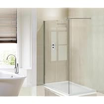 WalkIn Duschabtrennung Aus ESG-Glas 700x2000x10 Mm – Mit Verstellbarer Stange & Alu-Profil