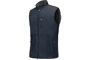 33,000ft Kamizelka męska, outdoorowa, wodoszczelna, softshell bez rękawów, ciepła kamizelka polarowa, z zamkiem błyskawicznym