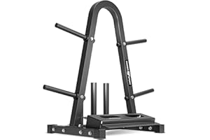 Marbo Sport MH-S007 2.0. - Soporte múltiple para discos de pesas, mancuernas y barras, color negro, capacidad de carga máx. de 300 kg