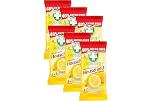 GREENSHIELD ANTIBAC Household Surface Wipes Multi Packs of 70 Wipes Each (Box of 6)
