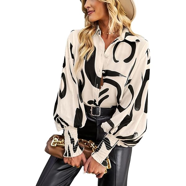CUPSHE Vrouwen Blouse Knipsel Bloem Top Kleding, Ronde Hals Lange Mouw