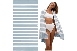 SummerSand Stor Strandhandduk av mikrofiber - Badhandduk XL 200x100 cm - Sandfri, Snabbtorkande och Lätt Strandtäcke - Perfek
