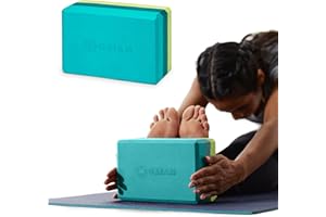 Gaiam Yoga Block - Supportive Latex-Free EVA Foam Soft Non-Slip Surface for Yoga, Pilates, Meditation