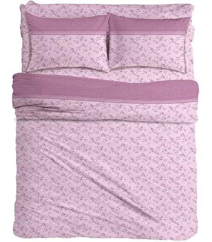 Set Lenzuola Matrimoniali Venere In Cotone 100% - Maxi Completo Con Lenzuolo Sopra 260x295 Cm, Lenzuolo Sotto 180x200 Cm E 2 Federe 52x80 Cm - 4
