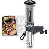 KitchenBoss Sous Vide Roner Cocina Baja Temperatura 1100W Inmersión a Prueba de Agua IPX7 Circuladores Control de Temperatura
