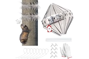 JUNUNDJING Marderabwehr, 100 CM Marderschreck, Marderschutz Fallrohr,Fallrohrschutz Marderschutz Dachrinne,Marderabwehrgürtel,Für Marderabwehr Haus Marderschreck Dachboden Baum,Kann Geschnitten Werden