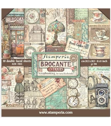 Stamperia Rub-on Bianco 16x21.6 Cm - Carta Da Ricalco Per Scrapbooking E Creativit&agrave;