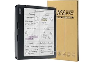 CONAPIKA Pellicola Protettiva per Kobo Libra Colour 7 Pollici, 2 Pezzi Durezza 9H Anti-impronte Vetro Temperato Pellicola Ultra Trasparente [Senza Bolle][Antigraffio] Protezione Schermo